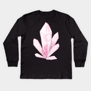 Rose Quartz Kids Long Sleeve T-Shirt